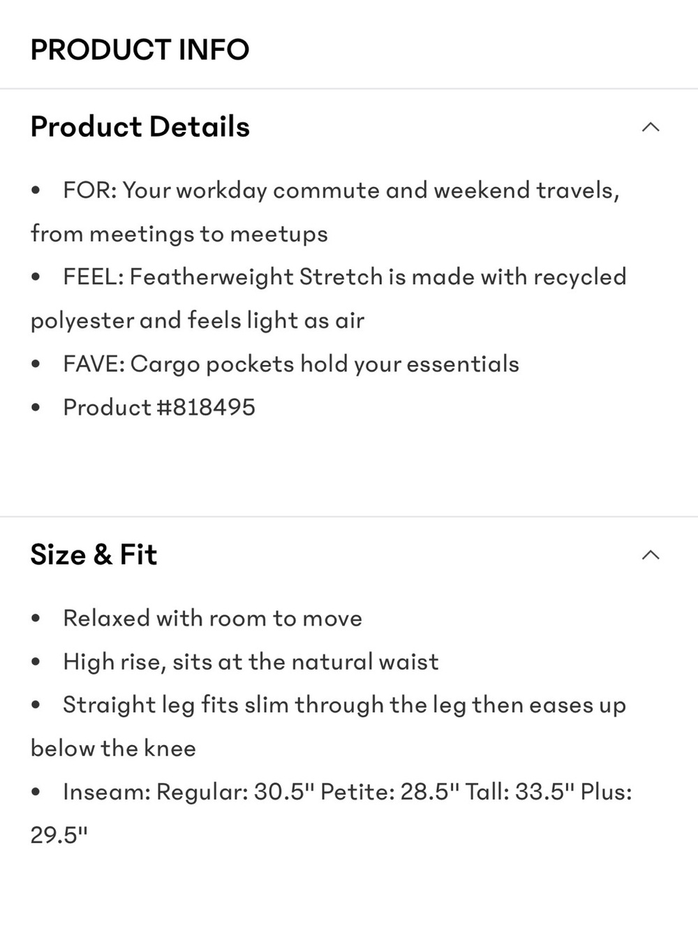 Athleta Brooklyn Heights Cargo Pants - Picture 5 of 5